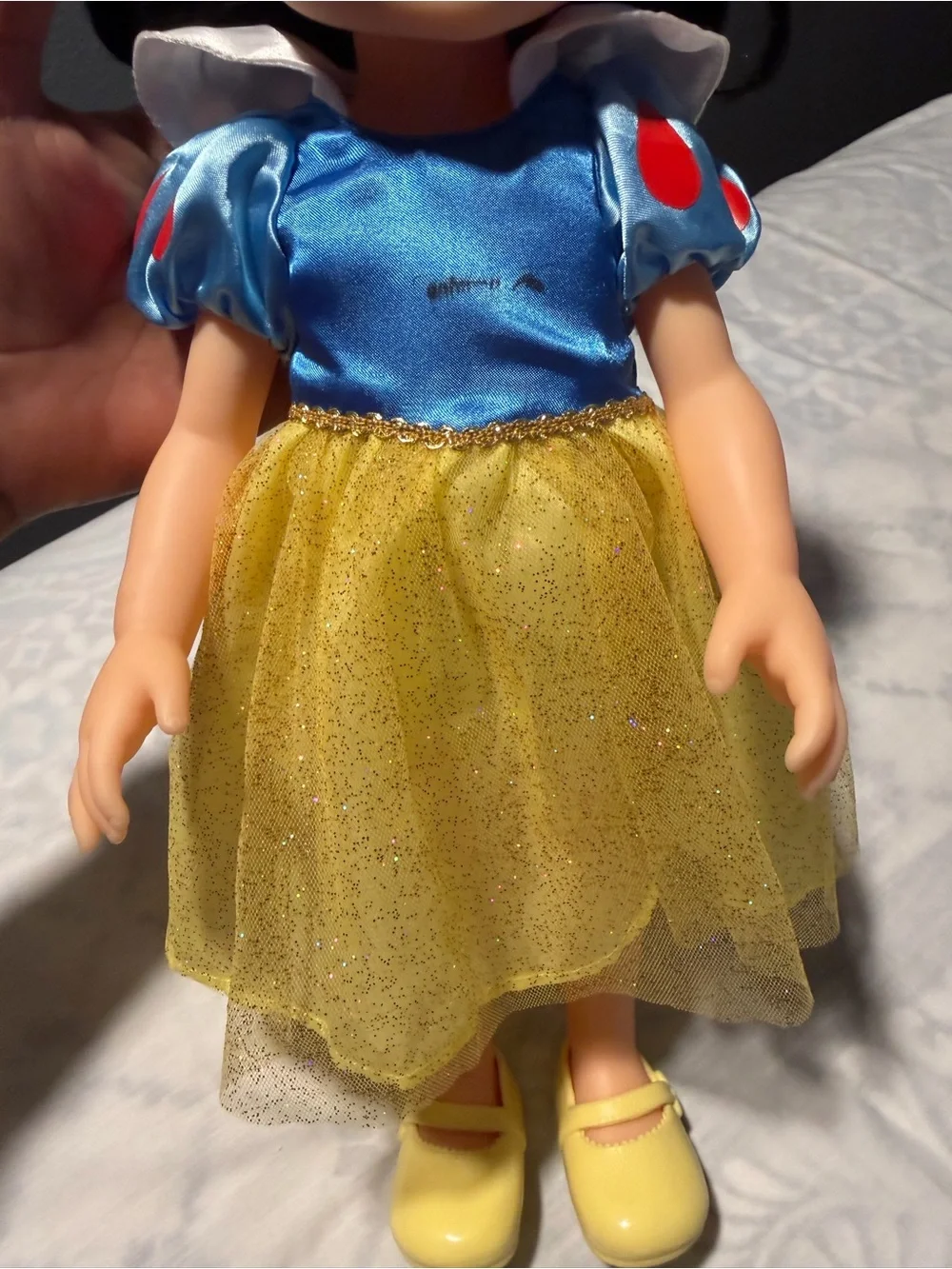 Disney Snow White Doll in Blue, Yellow and Red Outfit